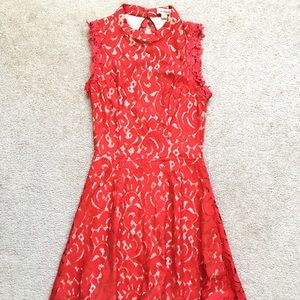 francescas Red Lace Dress